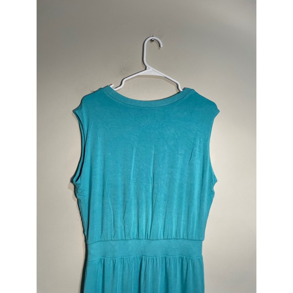 Athleta Santorini Cinch Midi Dress in  Blue Size Medium Athleisure Casual Errand - Picture 7 of 12